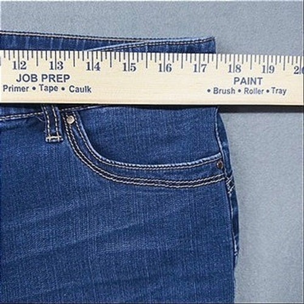 Chicos So Lifting Crop Jeans Women Size 2 Blue Stretch Slimming Denim Pants - Picture 11 of 15